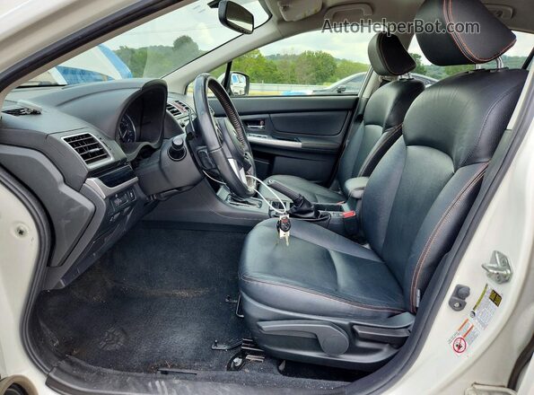 JF2GPAKC7G8218201 2016 SUBARU CROSSTREK White წინა სალონის ხედი