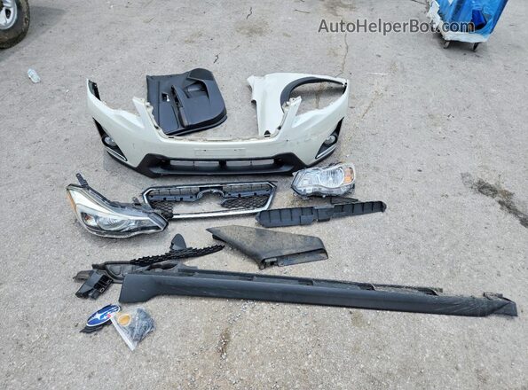 JF2GPAKC7G8218201 2016 SUBARU CROSSTREK White VIN კოდის სტიკერის ხედი