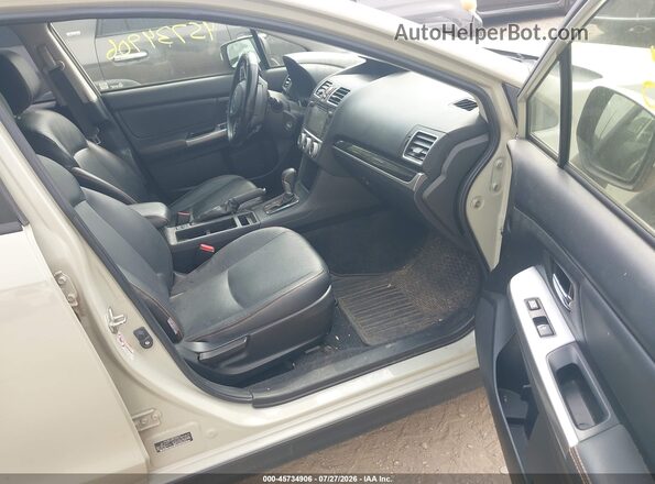 JF2GPAKCXG8226261 2016 SUBARU CROSSTREK Tan წინა სალონის ხედი