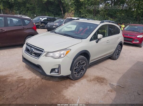 JF2GPAKCXG8226261 2016 SUBARU CROSSTREK Tan წინა მარცხენა ხედი სამი მეოთხედიდან