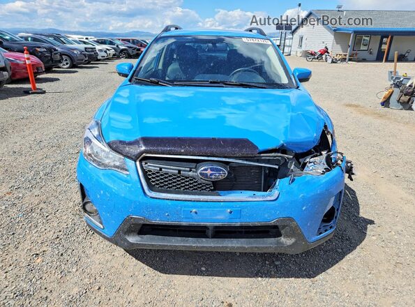 JF2GPAKCXH8213124 2017 SUBARU CROSSTREK Blue Vista frontal