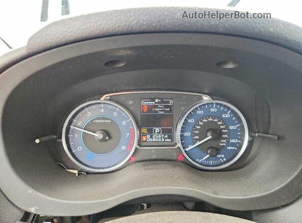 JF2GPAKCXH8213124 2017 SUBARU CROSSTREK Blue Vista del cuadro de instrumentos