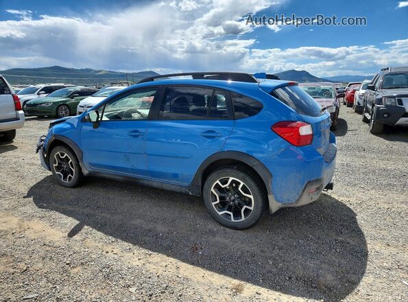 JF2GPAKCXH8213124 2017 SUBARU CROSSTREK Blue Trasero izquierdo