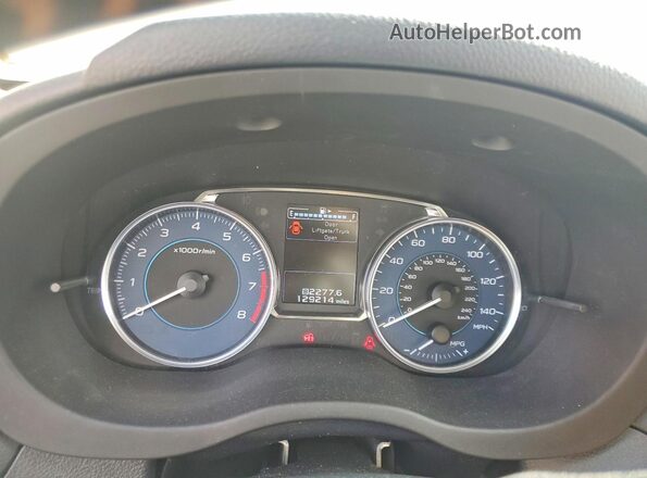 JF2GPAKCXH8216055 2017 SUBARU CROSSTREK Белый Вид щитка приборов