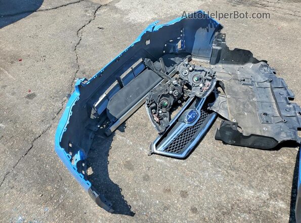 JF2GPAKCXHH259343 2017 SUBARU CROSSTREK Blue Widok naklejki z numerem VIN