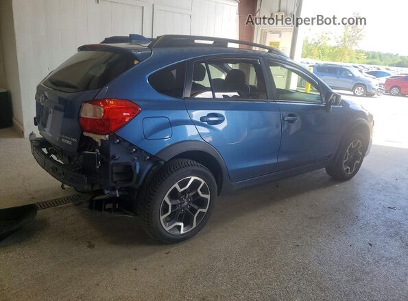 JF2GPALC8HH234357 2017 SUBARU CROSSTREK Синий Задняя правая четверть