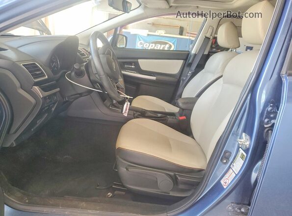 JF2GPALC8HH234357 2017 SUBARU CROSSTREK Синий Вид салона спереди