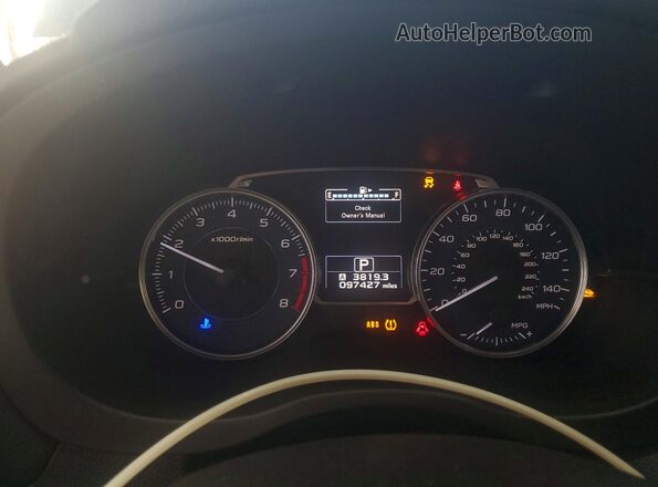 JF2GPALC8HH234357 2017 SUBARU CROSSTREK Синий Вид щитка приборов