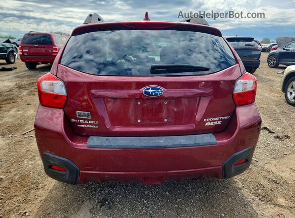 JF2GPALCXHH212649 2017 SUBARU CROSSTREK Maroon Rear view