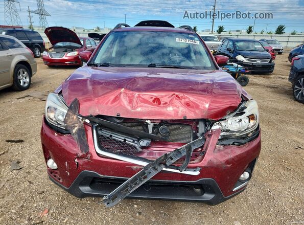 JF2GPALCXHH212649 2017 SUBARU CROSSTREK Maroon Front view