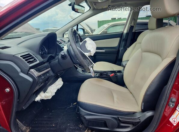 JF2GPALCXHH212649 2017 SUBARU CROSSTREK Maroon Front interior view