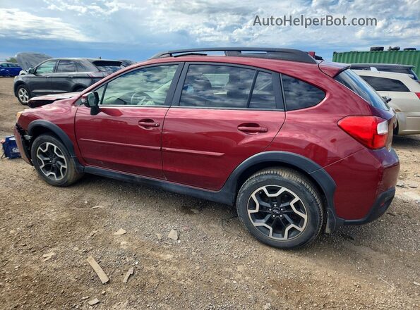 JF2GPALCXHH212649 2017 SUBARU CROSSTREK Maroon Rear left