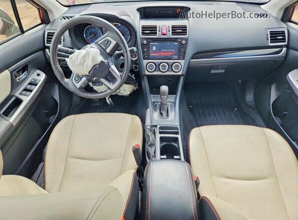 JF2GPALCXHH212649 2017 SUBARU CROSSTREK Maroon Dashboard view