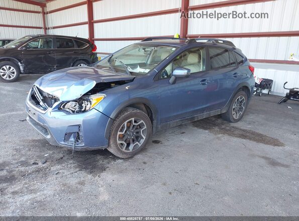 JF2GPANC1HH243401 2017 SUBARU CROSSTREK Blue წინა მარცხენა ხედი სამი მეოთხედიდან