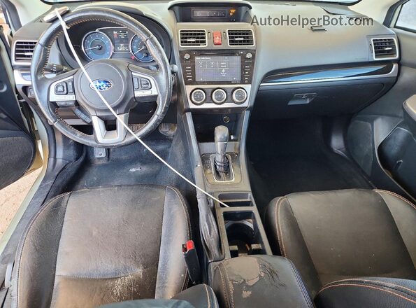 JF2GPANC2G8261923 2016 SUBARU CROSSTREK Beige Dashboard view