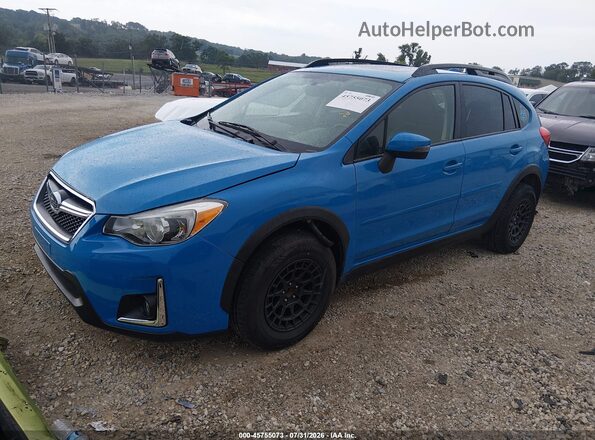 JF2GPANC3G8334071 2016 SUBARU CROSSTREK Blue Առջևի ձախ երեք քառորդ տեսարան