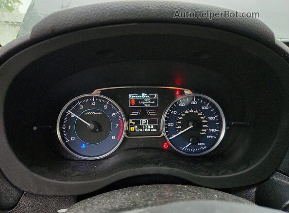 JF2GPANC5G8320267 2016 SUBARU CROSSTREK Черный Вид щитка приборов