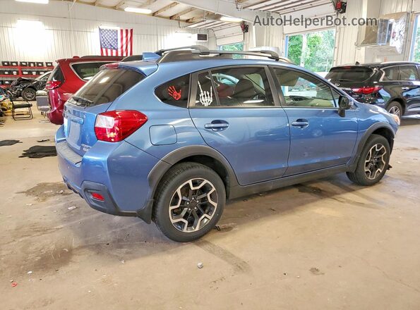 JF2GPANC8HH266657 2017 SUBARU CROSSTREK Синий Задняя правая четверть
