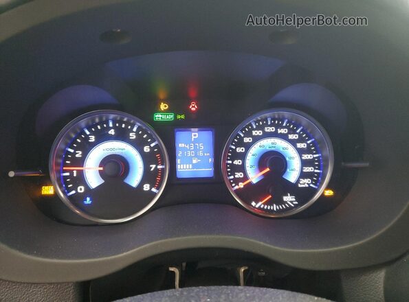 JF2GPBBC3GH284234 2016 SUBARU CROSSTREK Gray ხელსაწყოთა პანელის ხედი