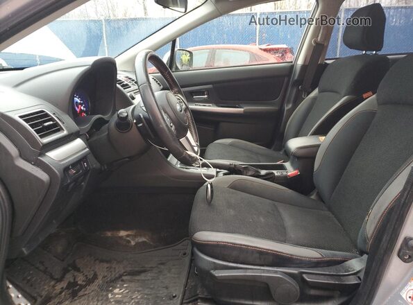 JF2GPBBC3GH284234 2016 SUBARU CROSSTREK Gray წინა სალონის ხედი