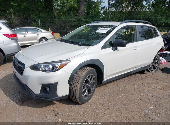 JF2GTAAC0KH205022 2019 SUBARU CROSSTREK White Առջևի ձախ երեք քառորդ տեսարան