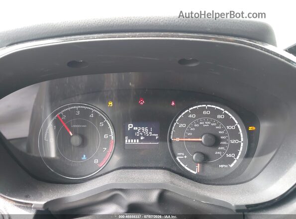 JF2GTAAC0KH205022 2019 SUBARU CROSSTREK White Հետևի նստատեղերի տեսք