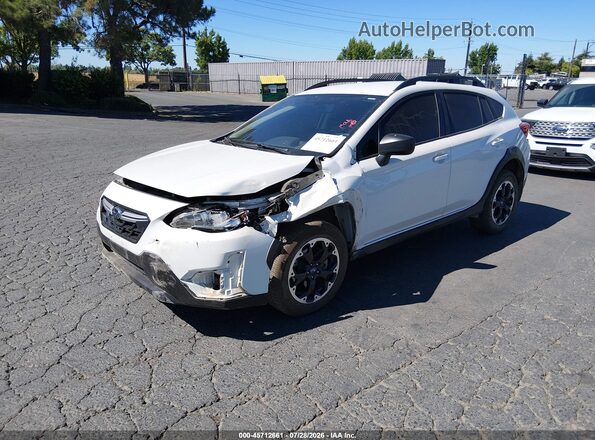 JF2GTAAC2M9294461 2021 SUBARU CROSSTREK White Առջևի ձախ երեք քառորդ տեսարան