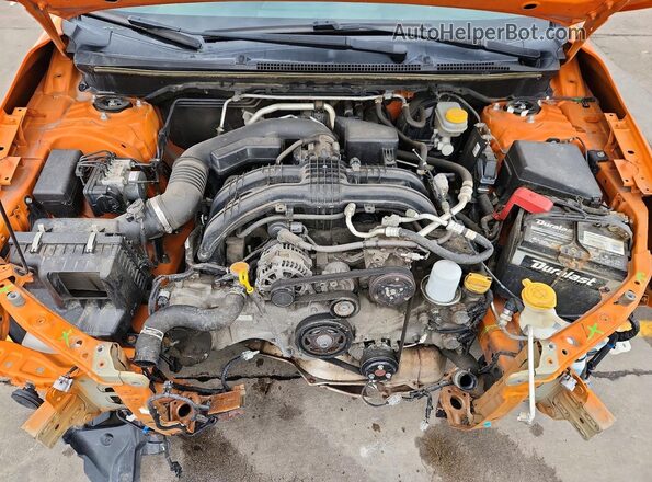 JF2GTAAC4JH212490 2018 SUBARU CROSSTREK Orange Շարժիչի բաժամունքի տեսք