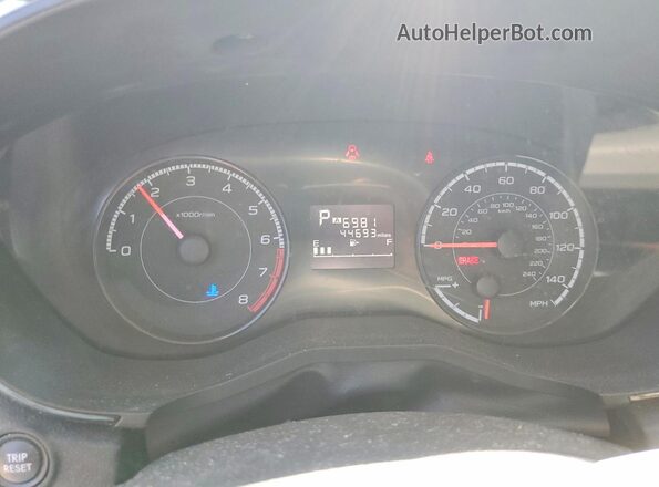 JF2GTAAC4JH307681 2018 SUBARU CROSSTREK Серый Вид щитка приборов