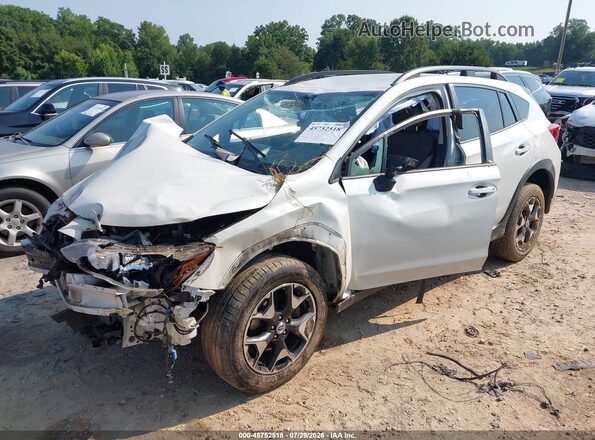 JF2GTAAC4JH317157 2018 SUBARU CROSSTREK White Vista tres cuartos delantera izquierda