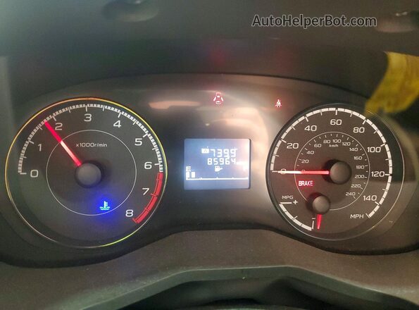 JF2GTAAC4KG382369 2019 SUBARU CROSSTREK Maroon Սարքավորումների վահանակի տեսք