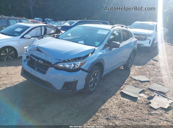 JF2GTAAC5KH218221 2019 SUBARU CROSSTREK Blue Առջևի ձախ երեք քառորդ տեսարան