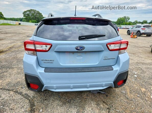 JF2GTAAC7JH277981 2018 SUBARU CROSSTREK Blue Вид ззаду