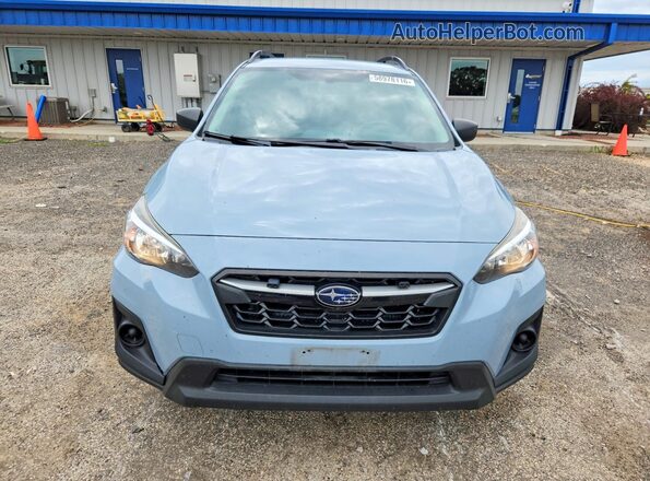 JF2GTAAC7JH277981 2018 SUBARU CROSSTREK Blue Вид спереду