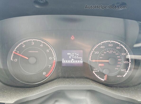 JF2GTAAC7K9286952 2019 SUBARU CROSSTREK Gray Instrument cluster view