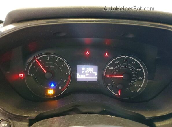 JF2GTAAC8K9277340 2019 SUBARU CROSSTREK Blue ხელსაწყოთა პანელის ხედი