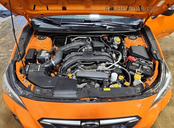 JF2GTAACXJH244862 2018 SUBARU CROSSTREK Orange ძრავის განყოფილების ხედი
