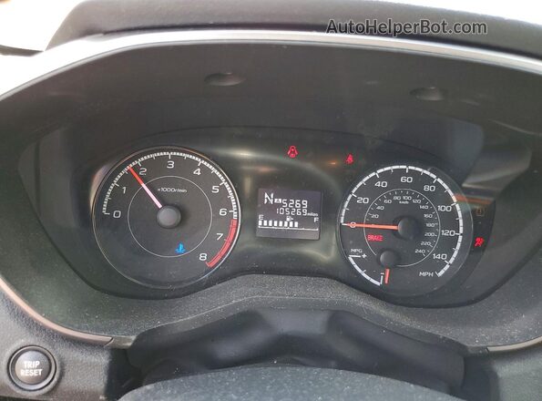 JF2GTABC0JH258073 2018 SUBARU CROSSTREK Orange Vista del cuadro de instrumentos