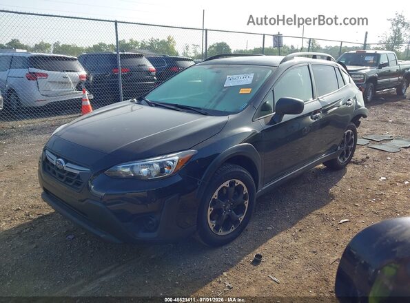 JF2GTABC0PH203342 2023 SUBARU CROSSTREK Black წინა მარცხენა ხედი სამი მეოთხედიდან