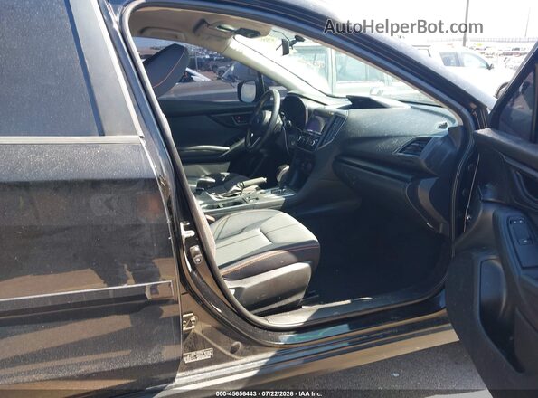 JF2GTABC2JH302882 2018 SUBARU CROSSTREK Black წინა სალონის ხედი