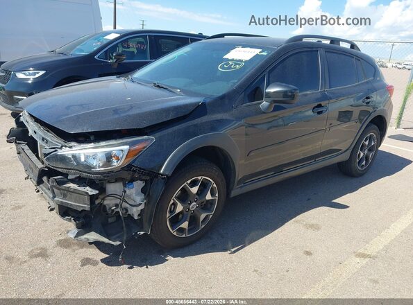 JF2GTABC2JH302882 2018 SUBARU CROSSTREK Black წინა მარცხენა ხედი სამი მეოთხედიდან