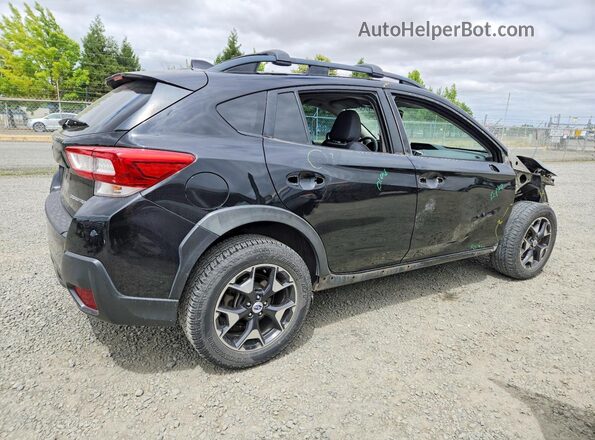 JF2GTABC2JH312389 2018 SUBARU CROSSTREK Черный Задняя правая четверть