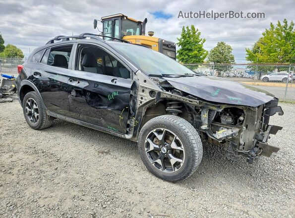 JF2GTABC2JH312389 2018 SUBARU CROSSTREK Черный Передняя правая четверть