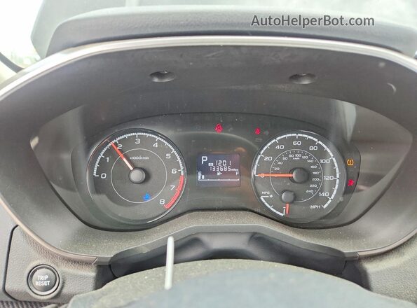 JF2GTABC2JH312389 2018 SUBARU CROSSTREK Черный Вид щитка приборов
