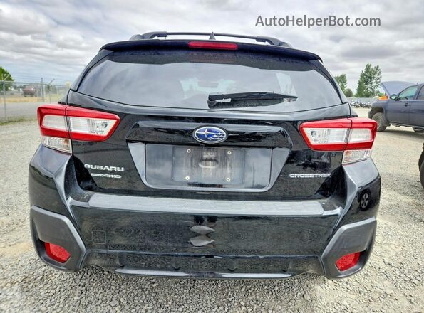 JF2GTABC2JH312389 2018 SUBARU CROSSTREK Черный Вид сзади