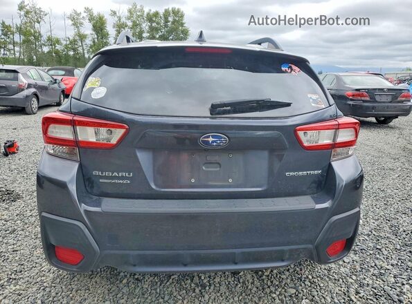 JF2GTABC3JG217703 2018 SUBARU CROSSTREK Charcoal უკანა ხედი
