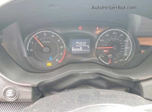 JF2GTABC3JG217703 2018 SUBARU CROSSTREK Charcoal ხელსაწყოთა პანელის ხედი