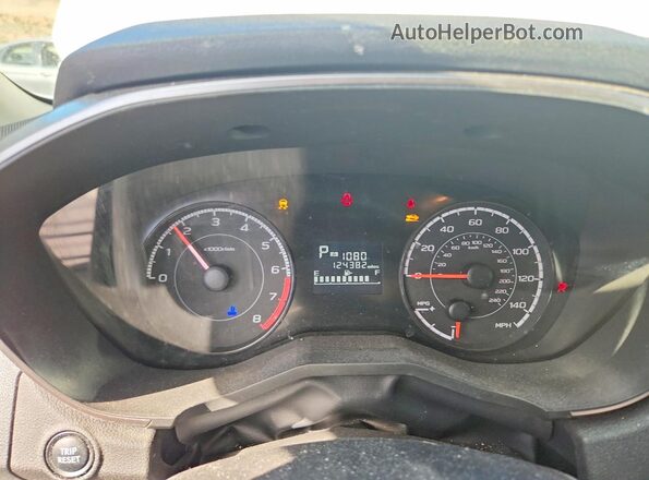 JF2GTABC3JH240280 2018 SUBARU CROSSTREK White Instrument cluster view