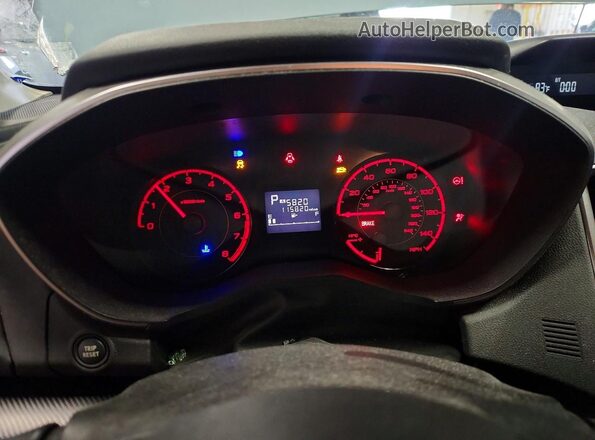 JF2GTABC3JH262232 2018 SUBARU CROSSTREK Blue Instrument cluster view