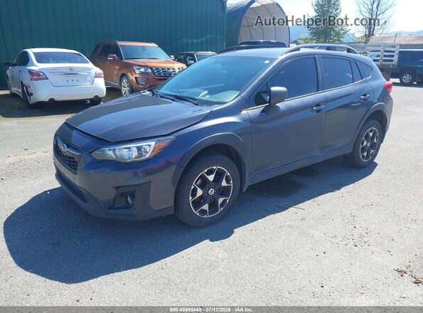 JF2GTABC3JH270718 2018 SUBARU CROSSTREK Gray წინა მარცხენა ხედი სამი მეოთხედიდან